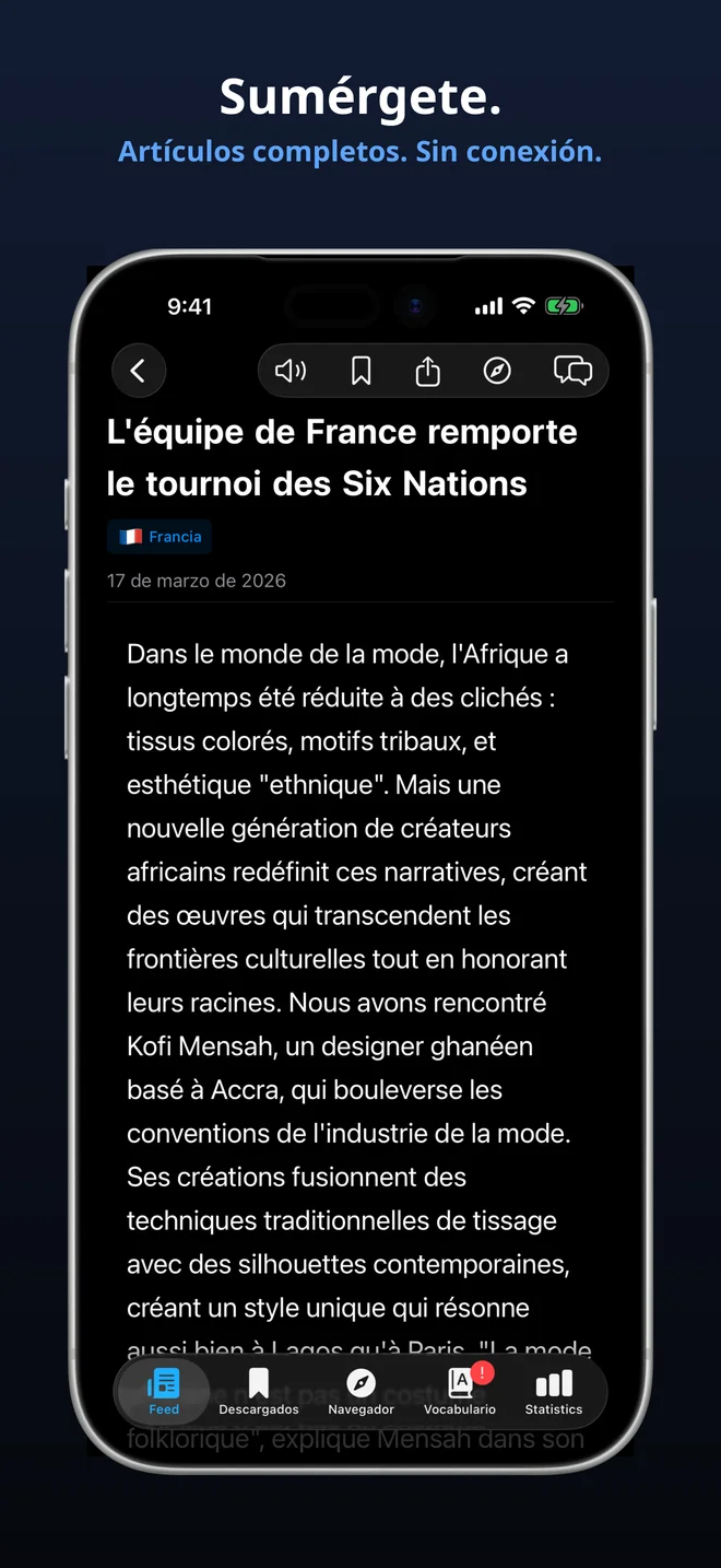 Artículos completos, completamente sin conexión