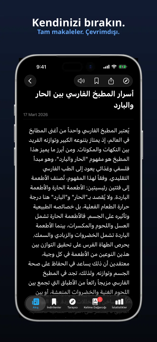 Tam makaleler, tamamen çevrimdışı